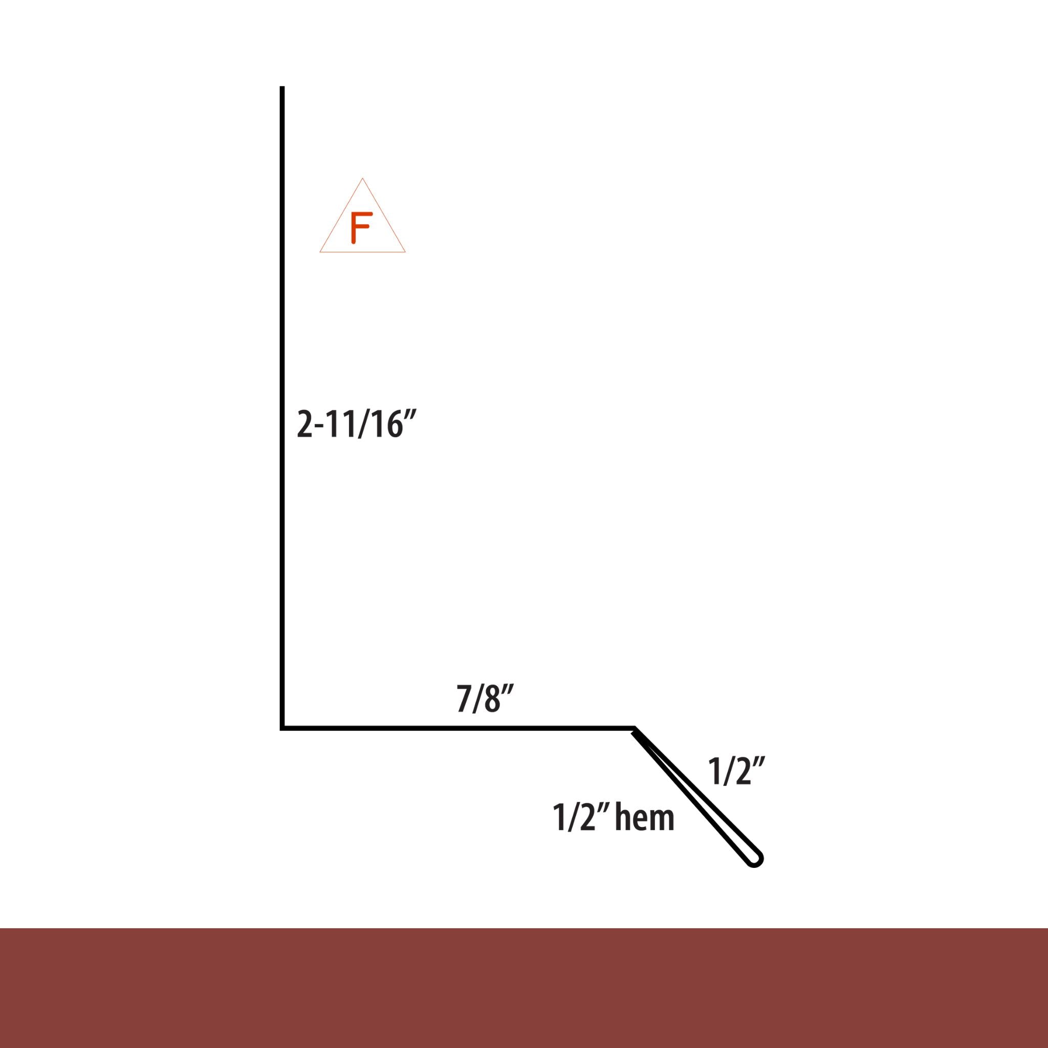 MasterRib® Drip Cap - 29 ga. - 10'2''