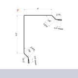 MasterRib® Post Frame Rake Trim (Gable Trim) - 29 ga. - 10'2"