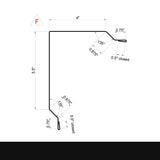 MasterRib® Post Frame Rake Trim (Gable Trim) - 29 ga. - 10'2"