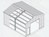 Centra™ Series Bolt-Up Steel Building - 20x24x12