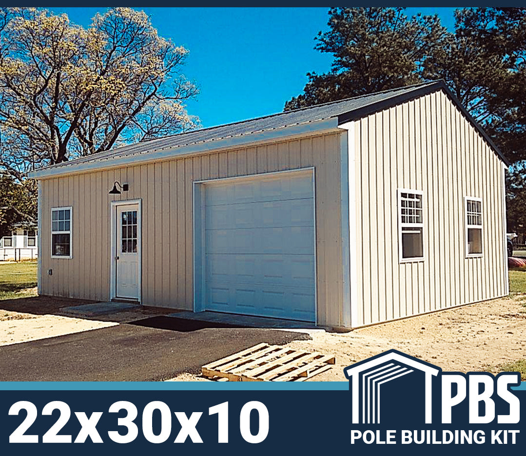 Single Car Garage w/ Shop - 22x30x10