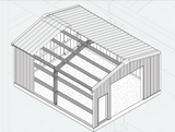 Centra™ Series Bolt-Up Steel Building - 24x30x12