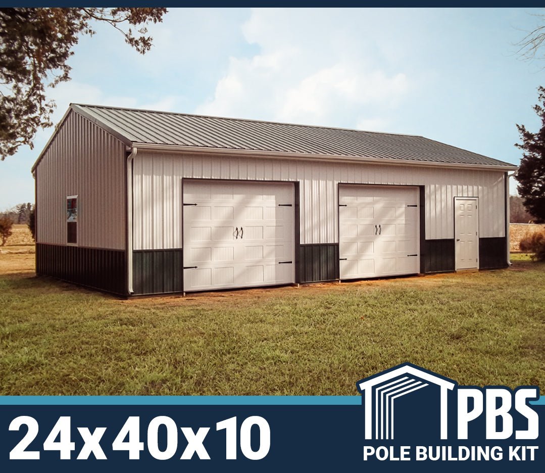 2-Car Garage w/ Shop - 24x40x10