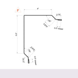 MasterRib® Post Frame Rake Trim (Gable Trim) - 29 ga. - 10'2"