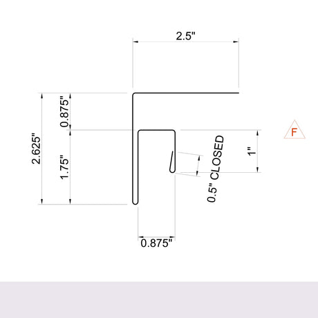 MasterRib® F and J Trim - 29 ga. - 10'2''