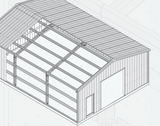Centra™ Series Bolt-Up Steel Building - 30x40x12