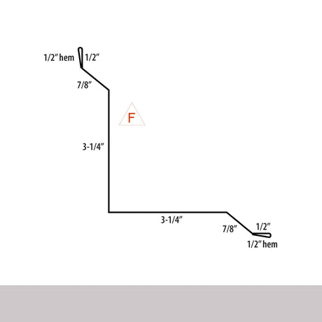 MasterRib® Inside Corner Trim - 29 ga. - 10'2''
