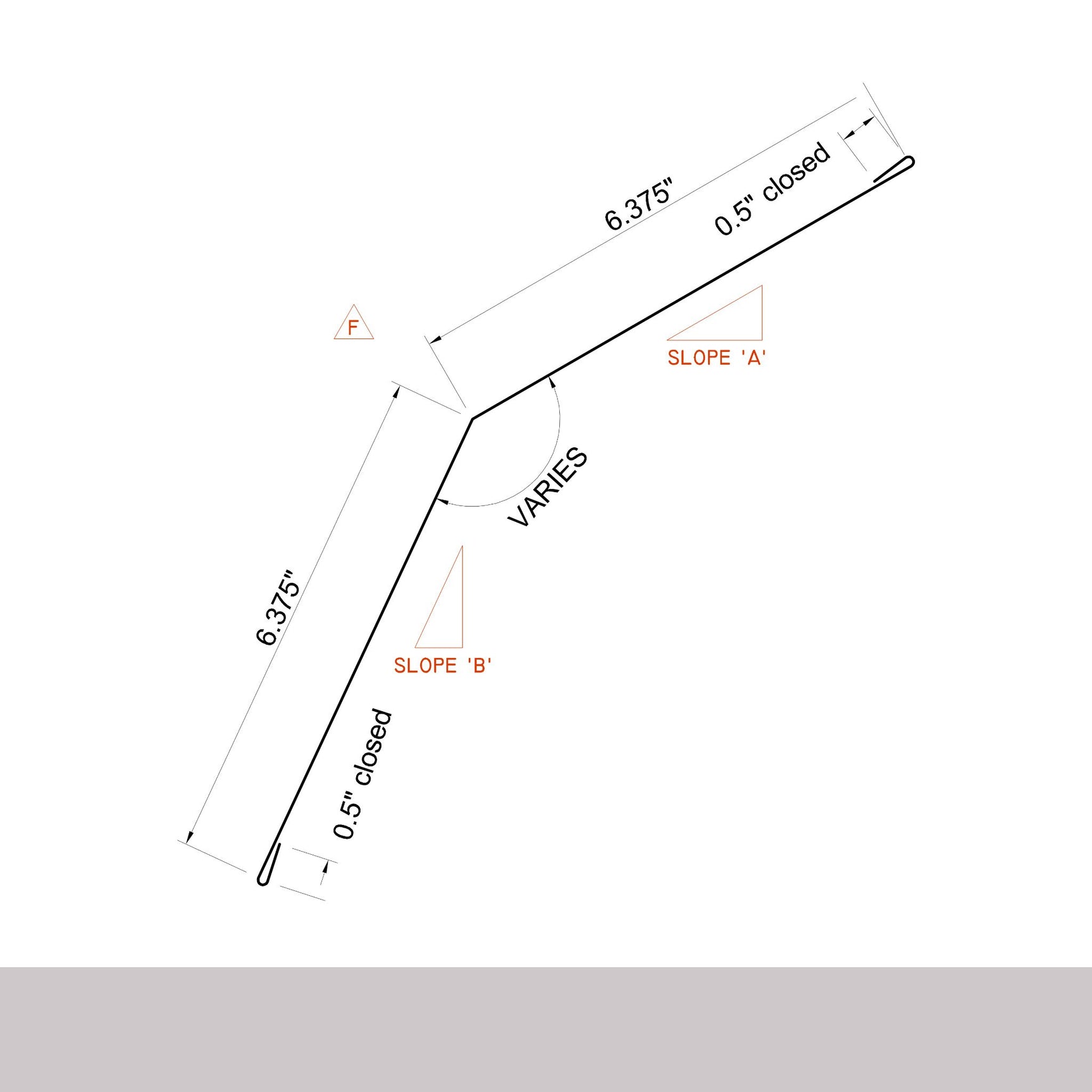 MasterRib® Upper Gambrel Flashing