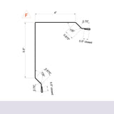 MasterRib® Post Frame Rake Trim (Gable Trim) - 29 ga. - 10'2"