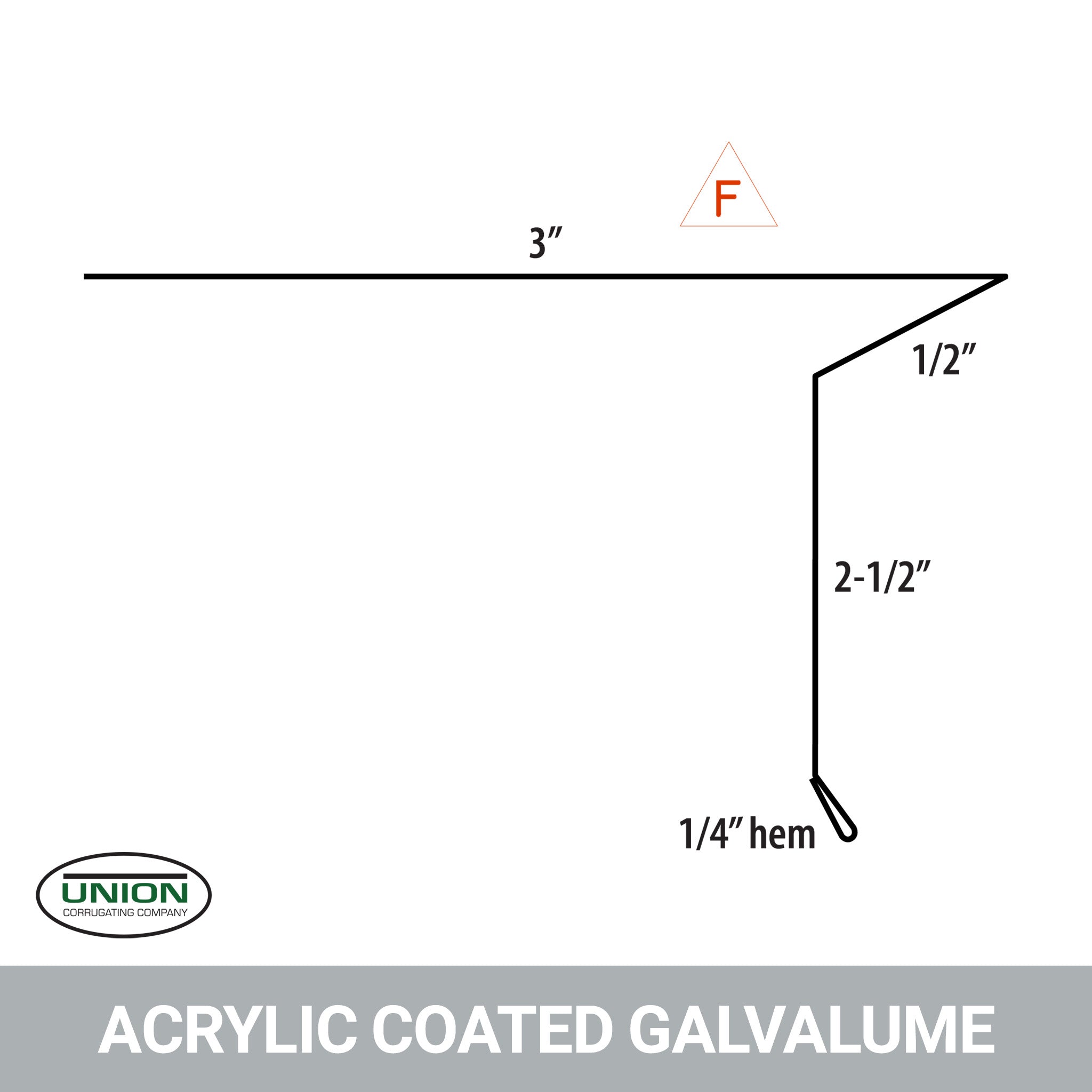 MasterRib® T-Style Drip Edge - 29 ga. - 10'2"