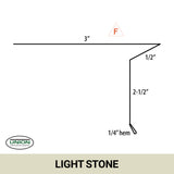 MasterRib® T-Style Drip Edge - 29 ga. - 10'2"