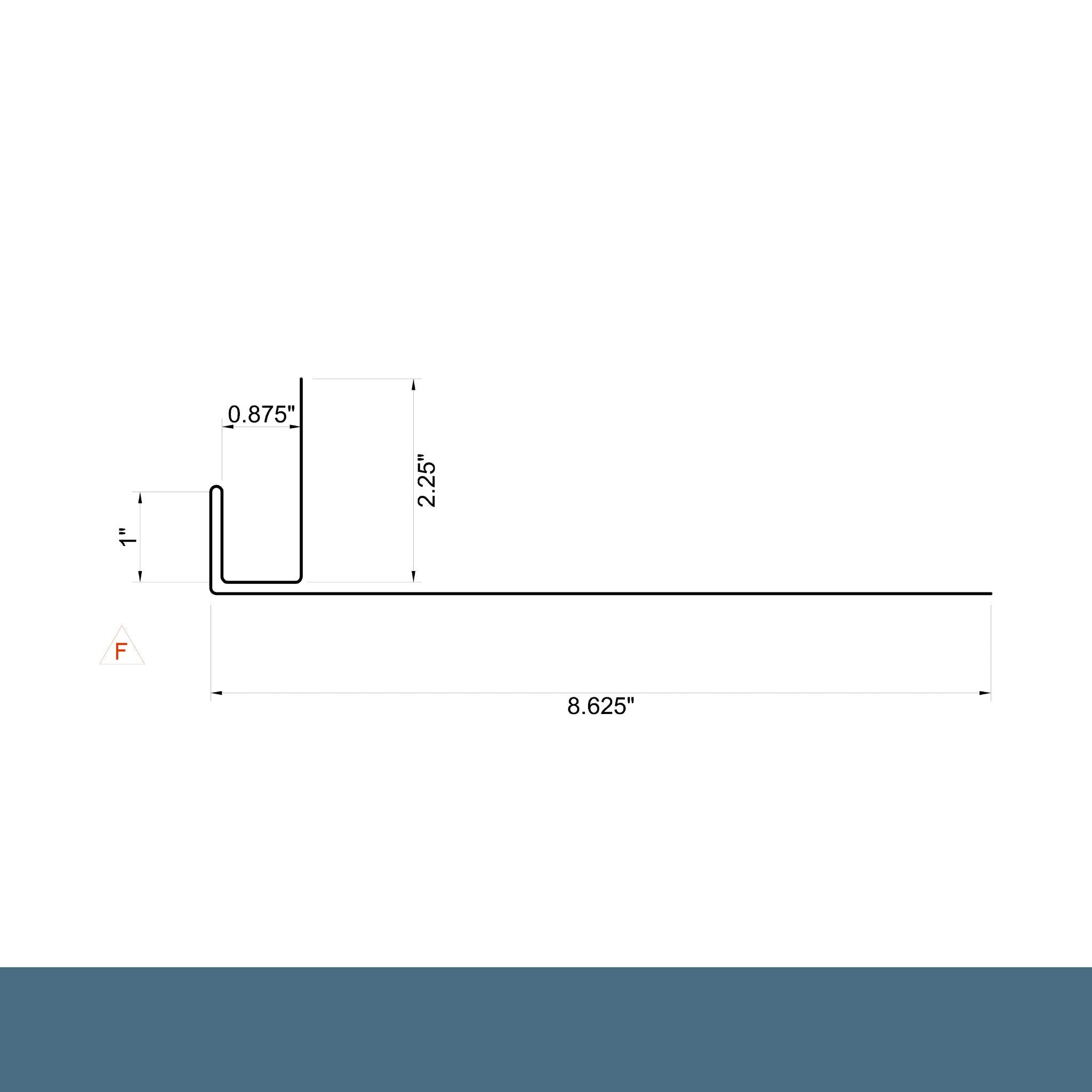 MasterRib® Overhead Door Trim - 29 ga. - 10'2''