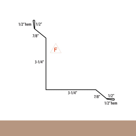 MasterRib® Inside Corner Trim - 29 ga. - 10'2''