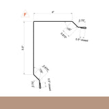 MasterRib® Post Frame Rake Trim (Gable Trim) - 29 ga. - 10'2"