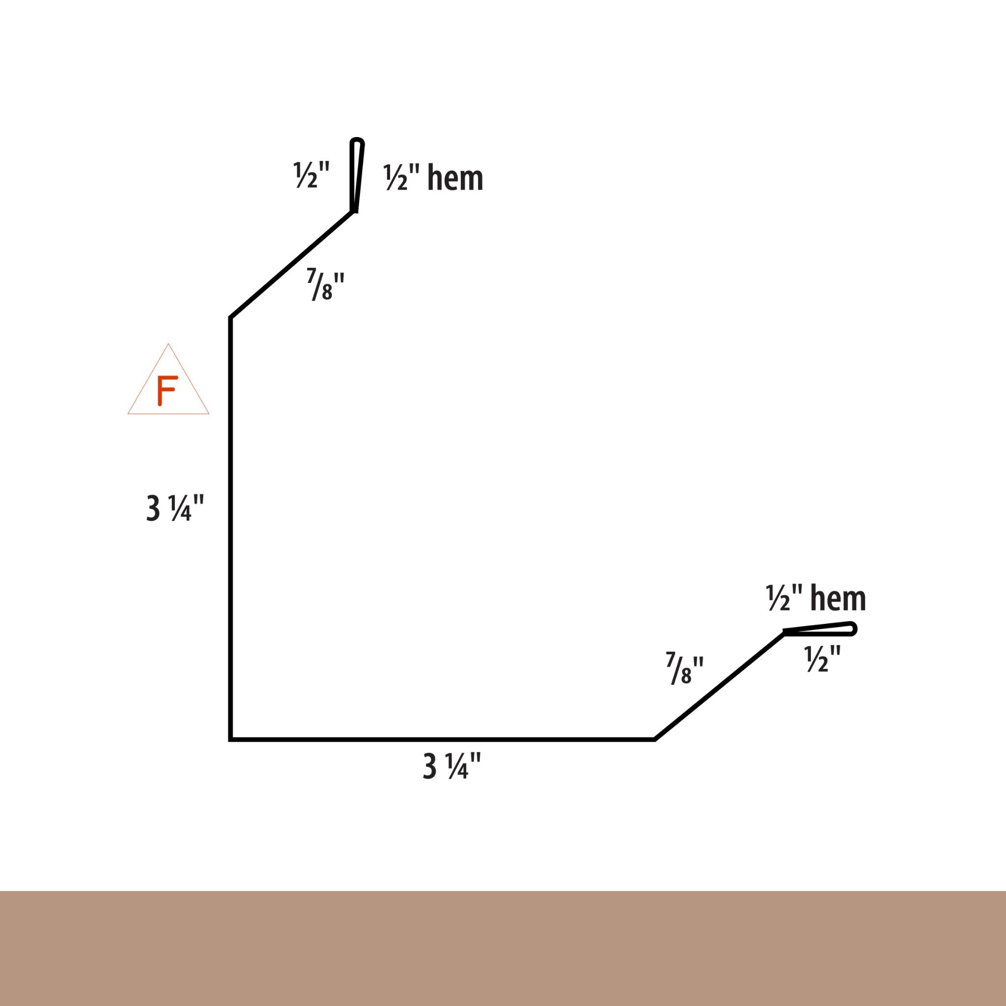 MasterRib® Outside Corner Trim (Mini Corner Trim)- 29 ga. - 10'2"