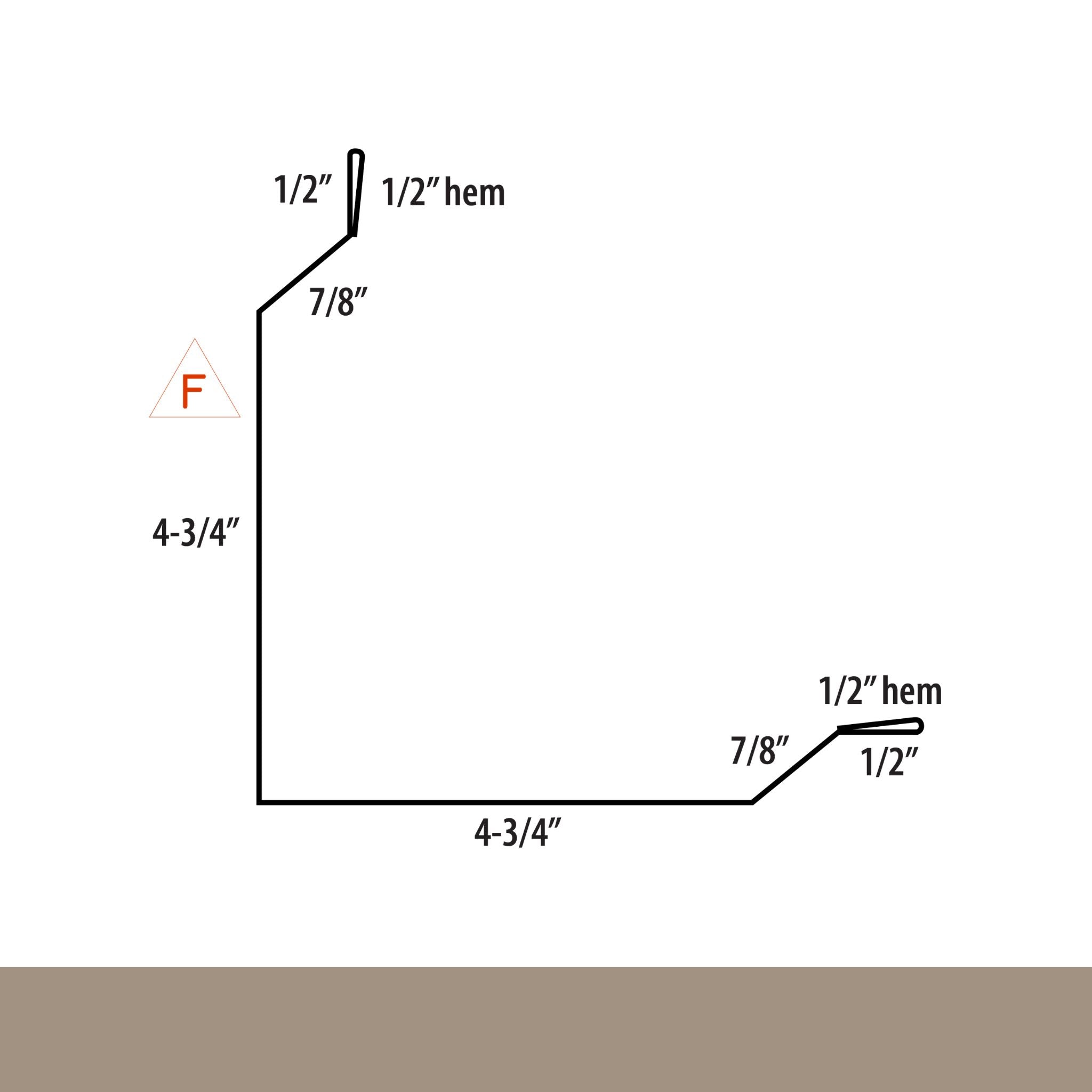 MasterRib® Outside Corner Trim - 29 ga. - 10'2"