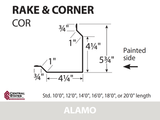 Rake & Corner - 29 ga. (Various Lengths)