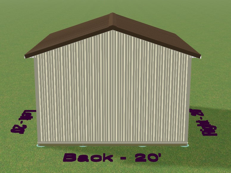 Pole Building Kit - 20x20x12