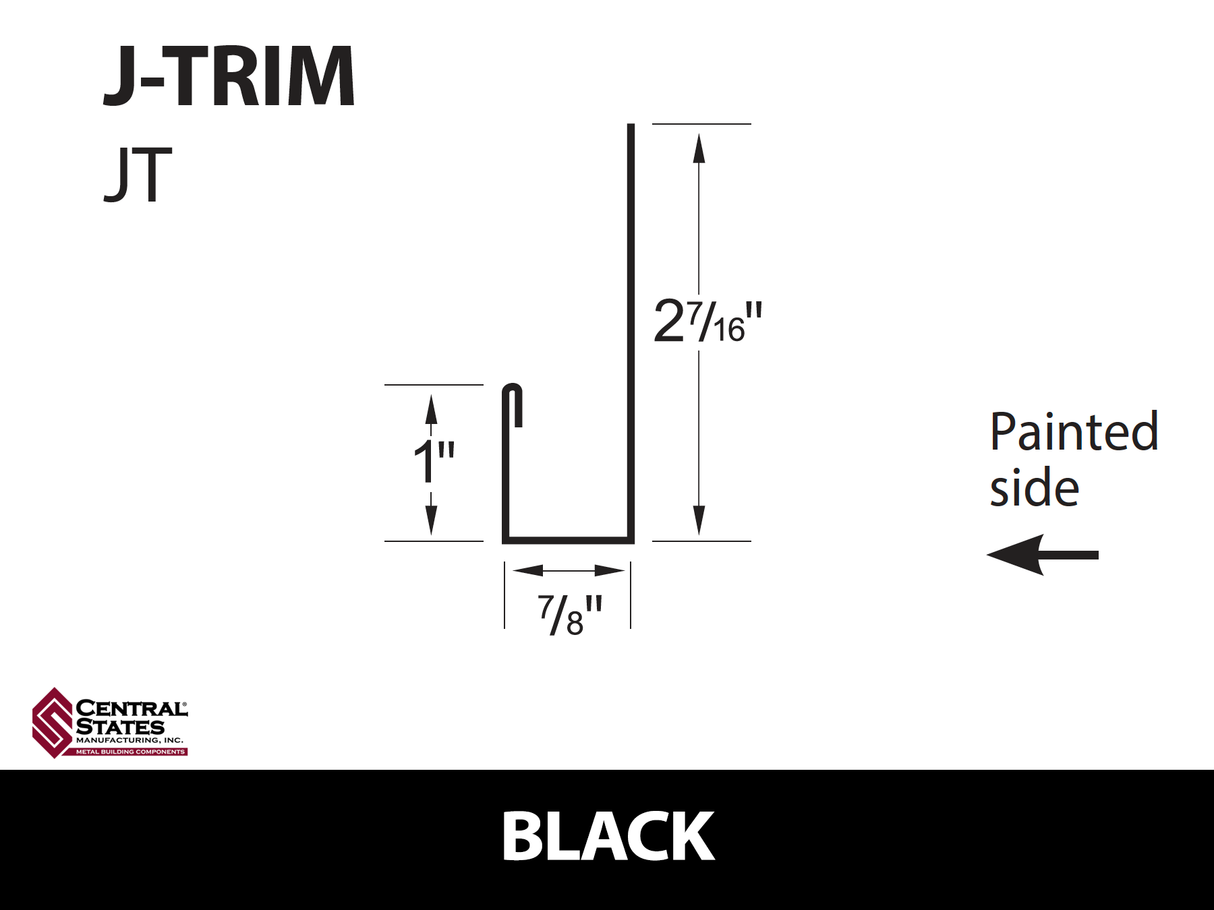 J-Channel 10'2" - 29 ga.