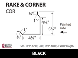 Rake & Corner - 29 ga. (Various Lengths)
