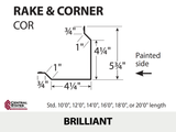 Rake & Corner - 29 ga. (Various Lengths)