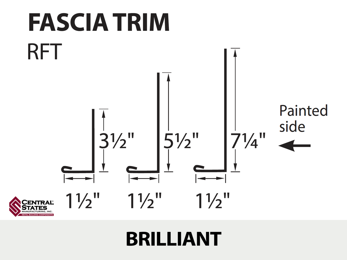 Residential Fascia Trim 10'2"