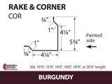 Rake & Corner - 29 ga. (Various Lengths)