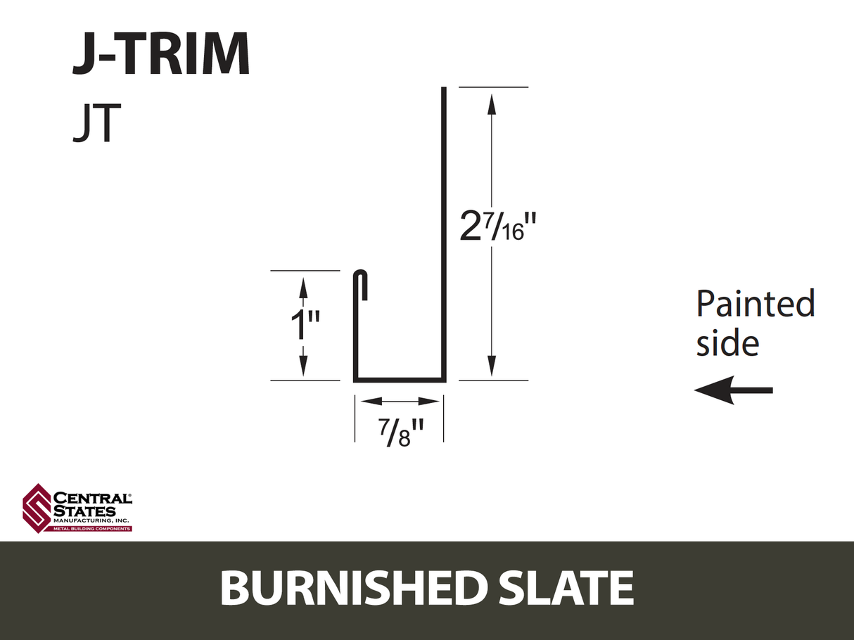 J-Channel 10'2" - 29 ga.