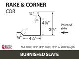 Rake & Corner - 29 ga. (Various Lengths)