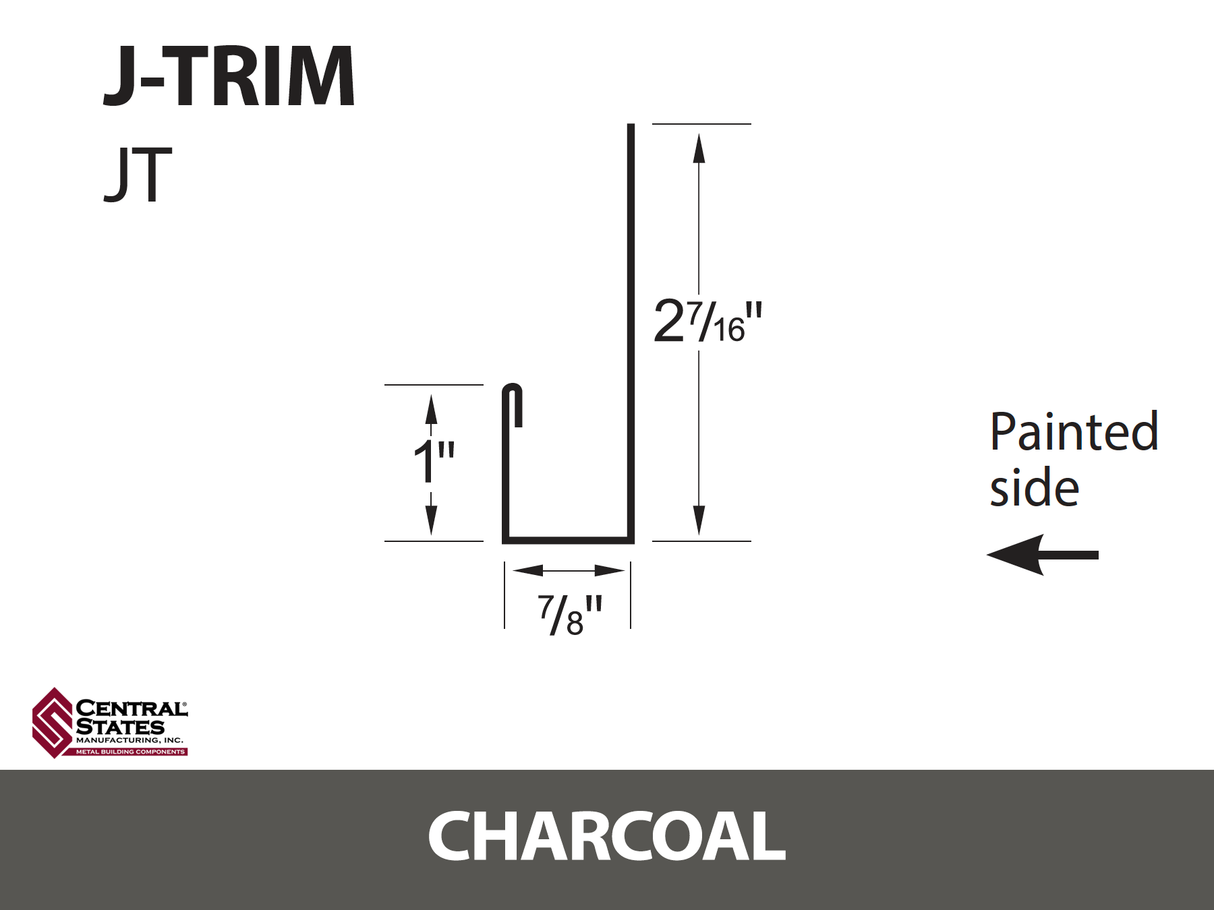 J-Channel 10'2" - 29 ga.