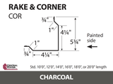 Rake & Corner - 29 ga. (Various Lengths)