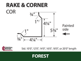 Rake & Corner - 29 ga. (Various Lengths)