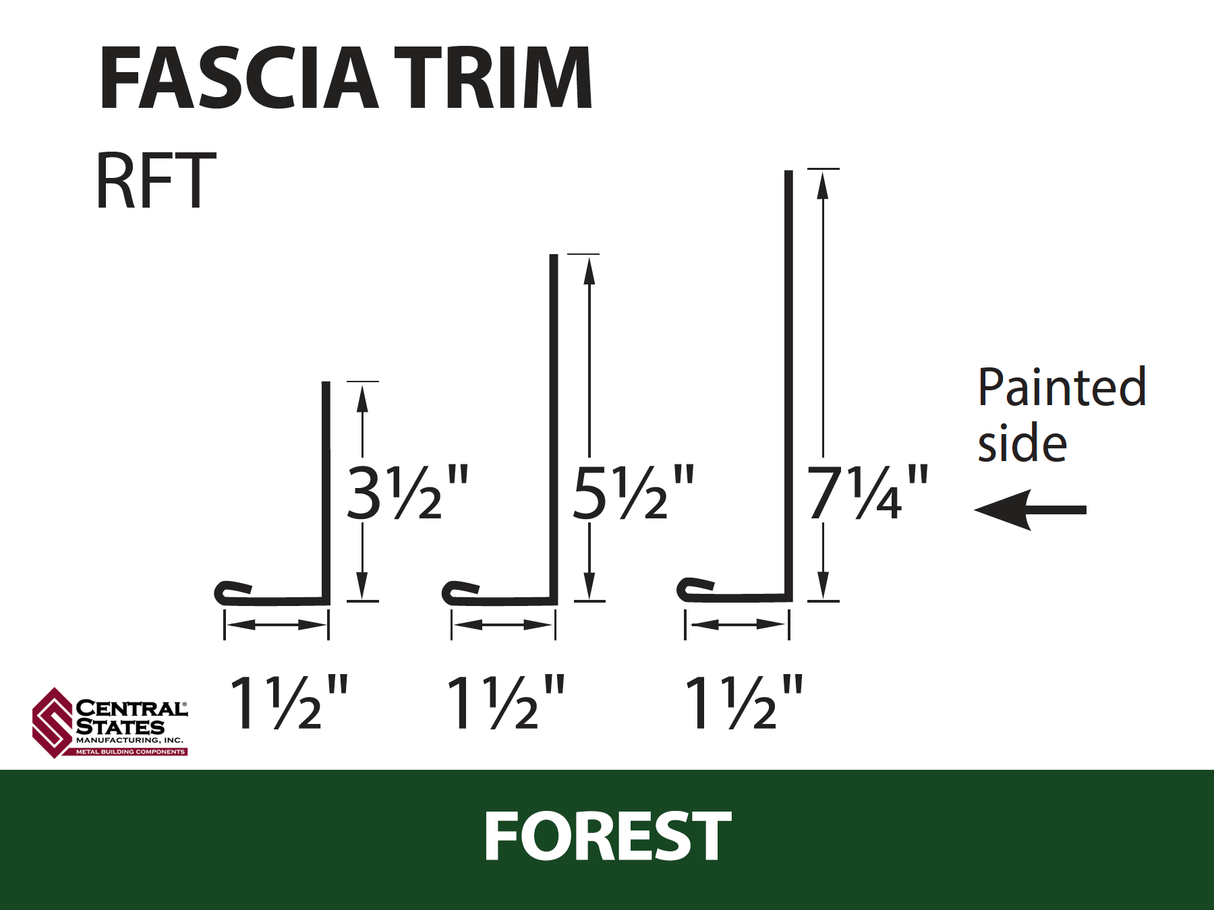 Residential Fascia Trim 10'2"