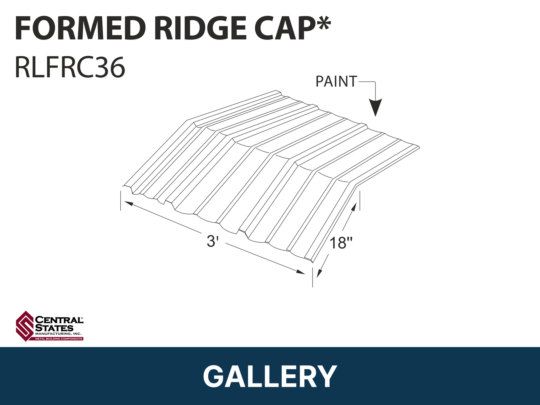 R-Loc™ Formed Ridge Cap