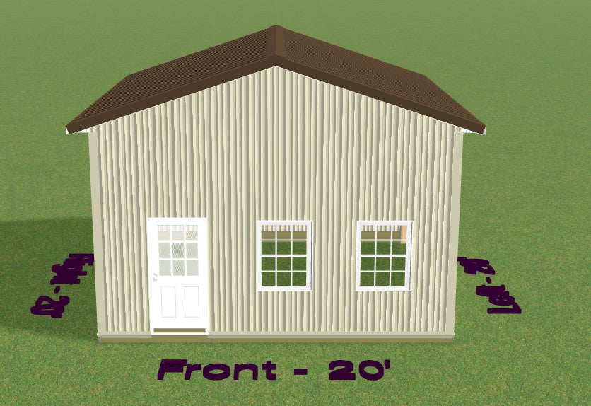 Pole Building Kit - 20x20x12