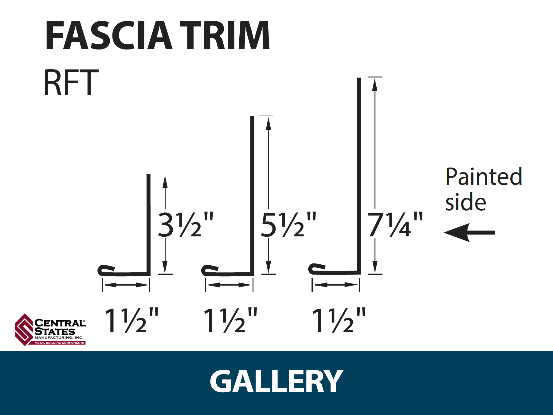 Residential Fascia Trim 10'2"