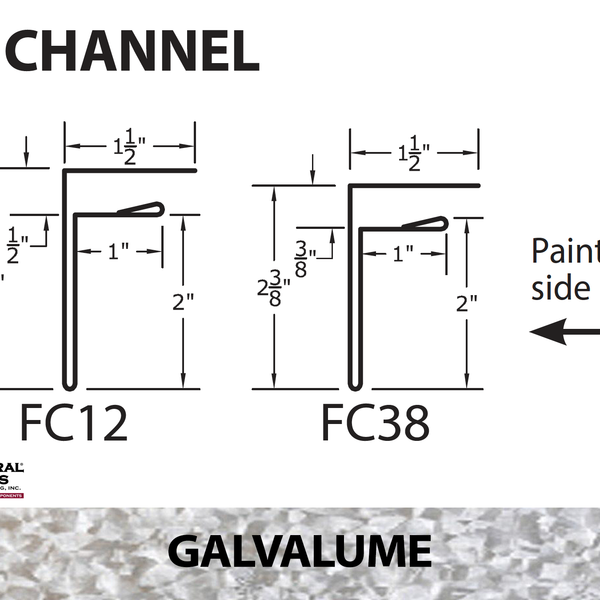 Soffit J-Channel 10' - 29 ga.