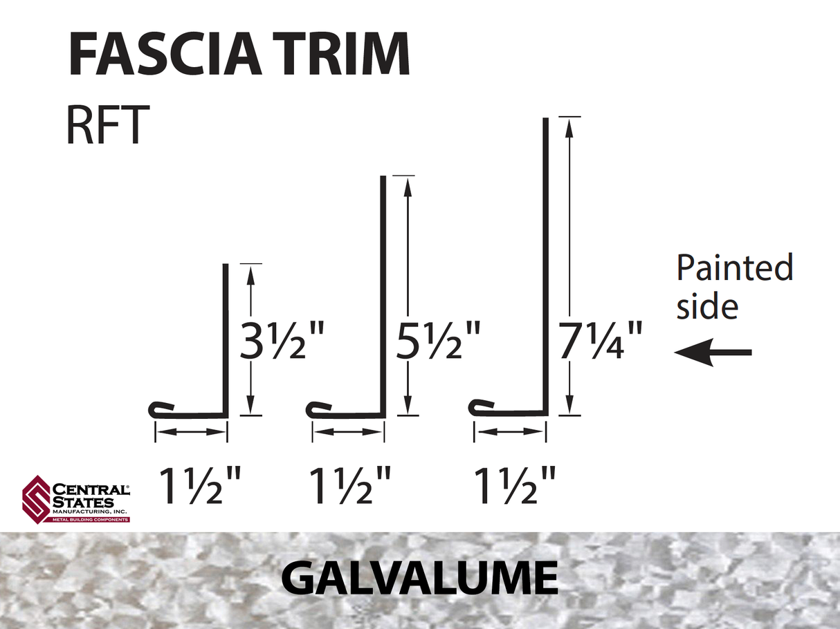 Residential Fascia Trim 10'2"