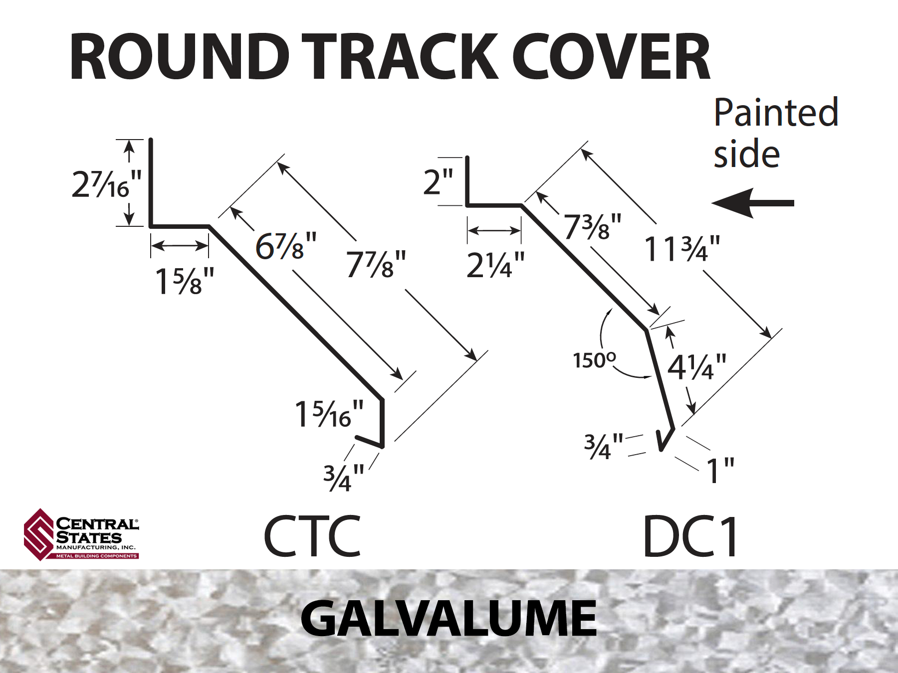 Galvalume Round Track Cover 10 2 29 Ga galvalume-round-track-cover-10-2-29-ga