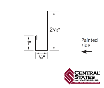 J-Channel 10'2" - 29 ga.