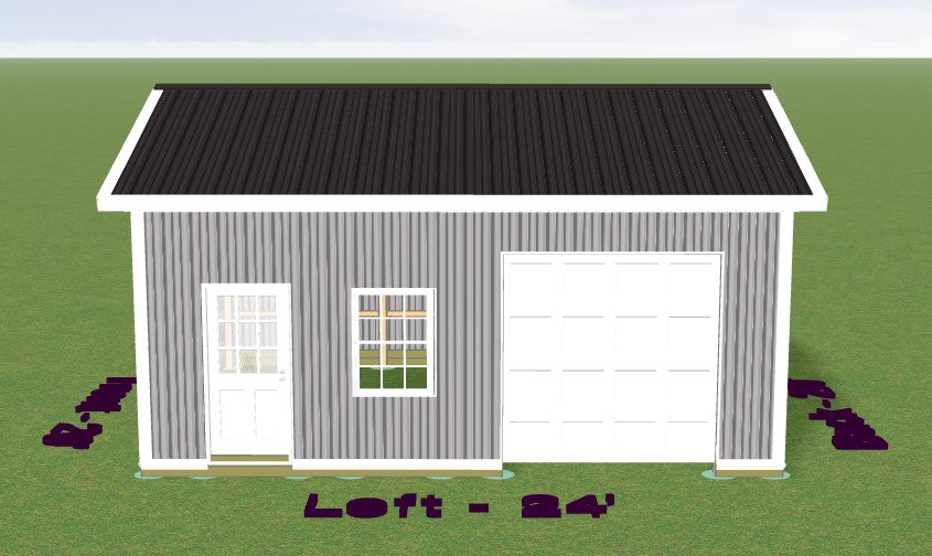 Pole Building Kit - 20x24x10