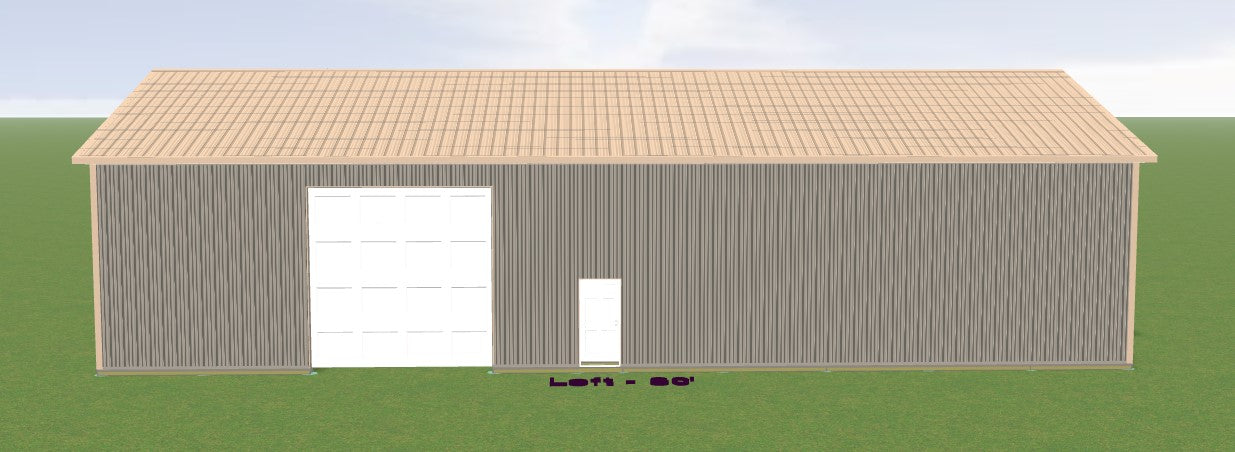 Pole Building Kit - 40x80x16