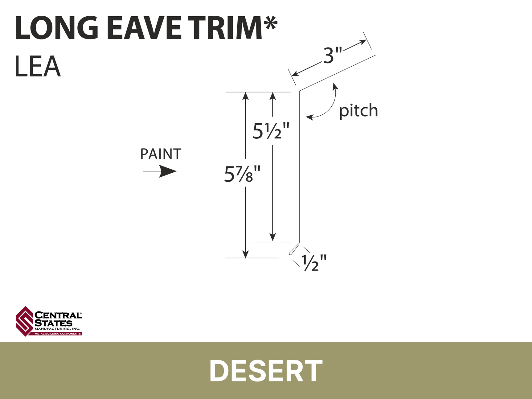 R-Loc™ Long Eave Trim