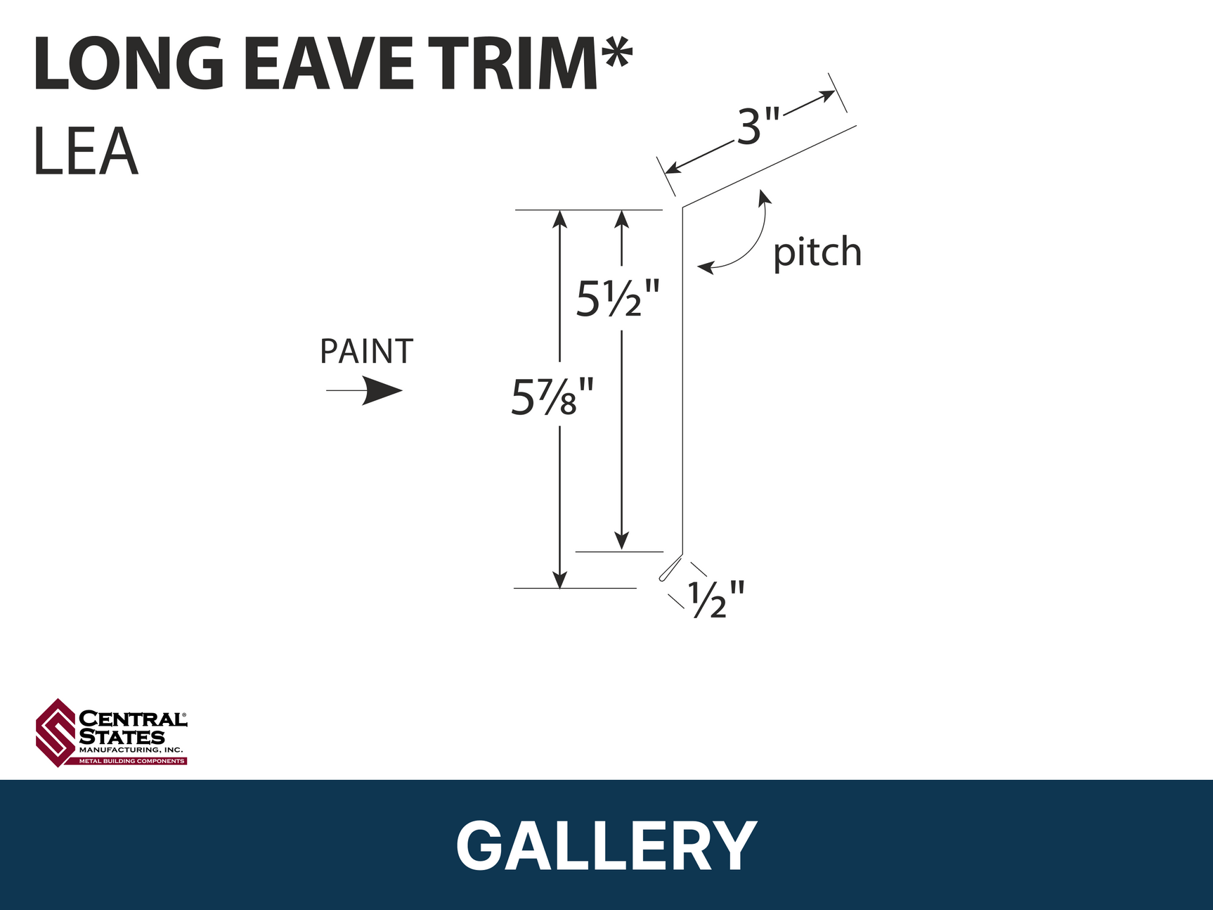 R-Loc™ Long Eave Trim