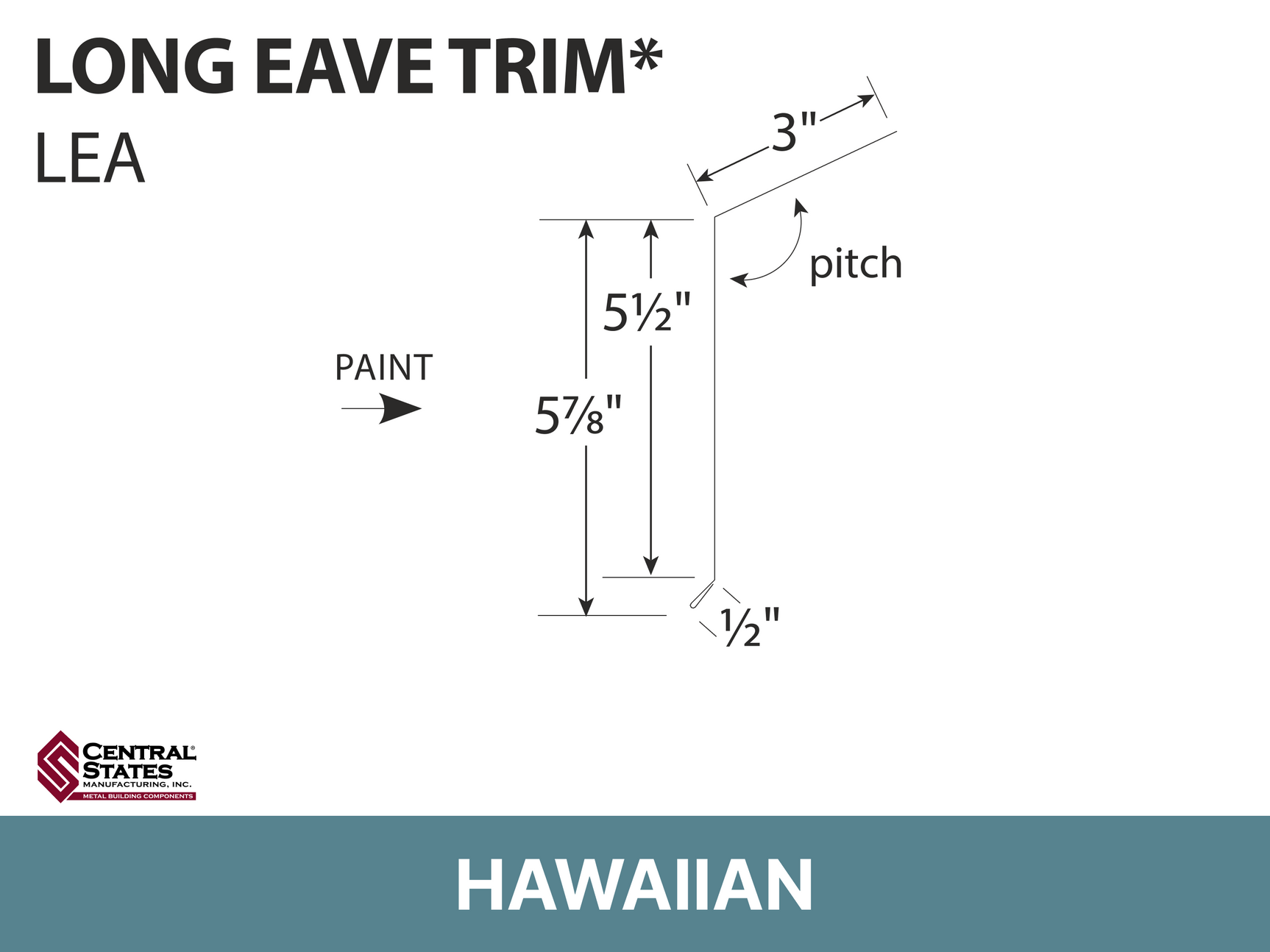 R-Loc™ Long Eave Trim