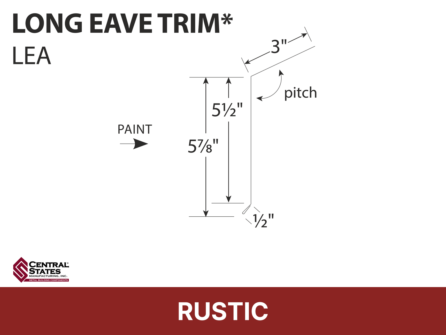 R-Loc™ Long Eave Trim
