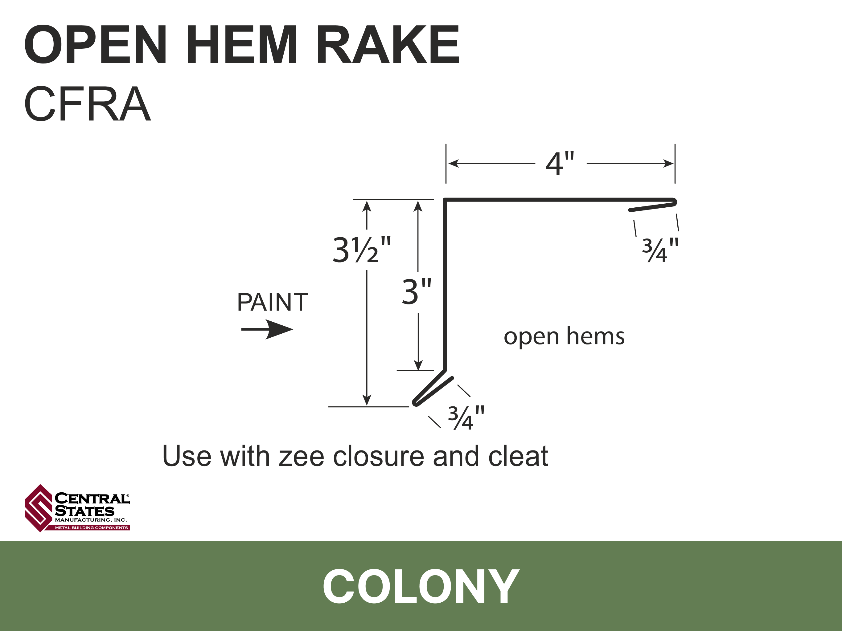 H-Loc™ Open Hem Rake