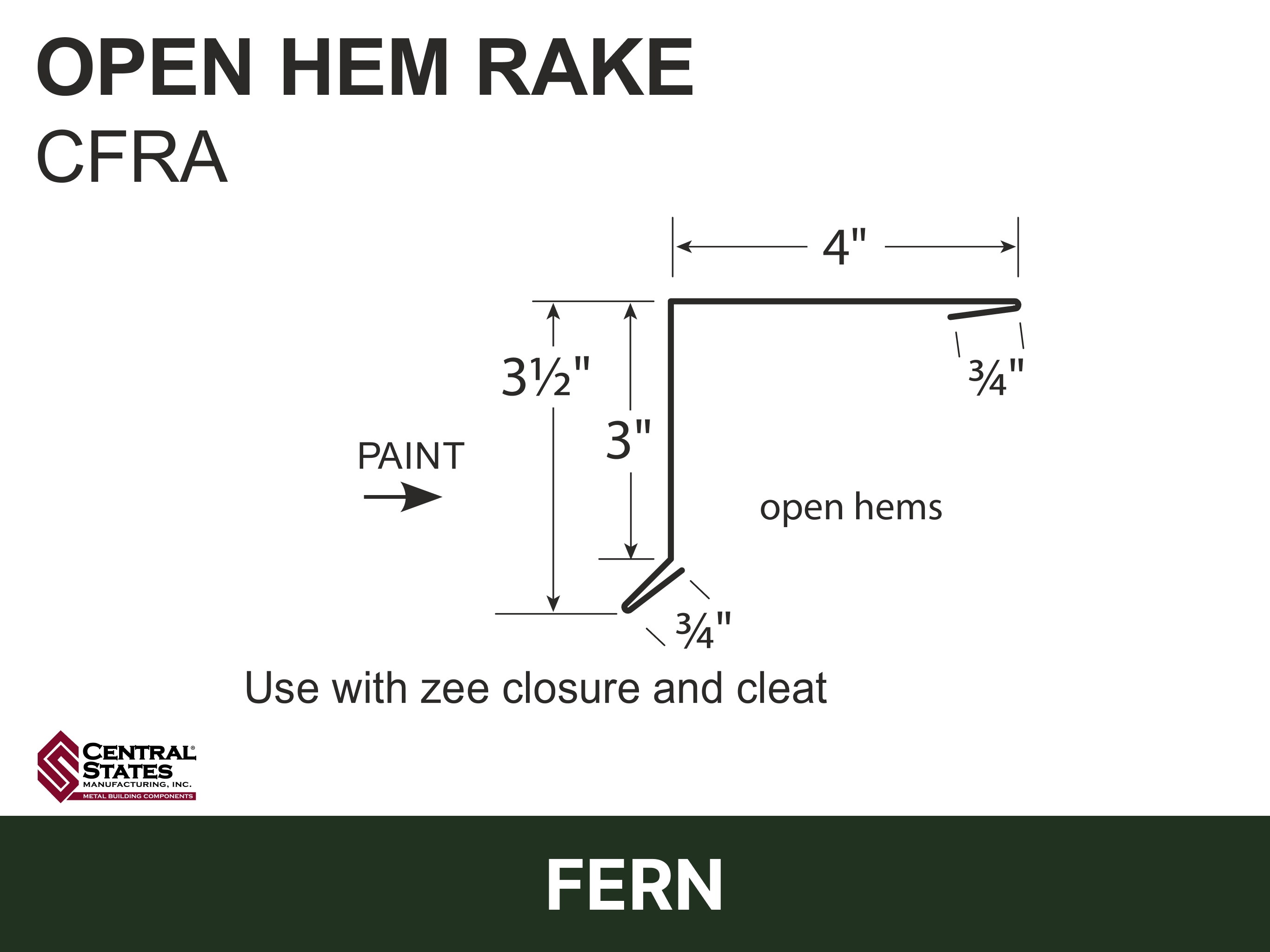 H-Loc™ Open Hem Rake