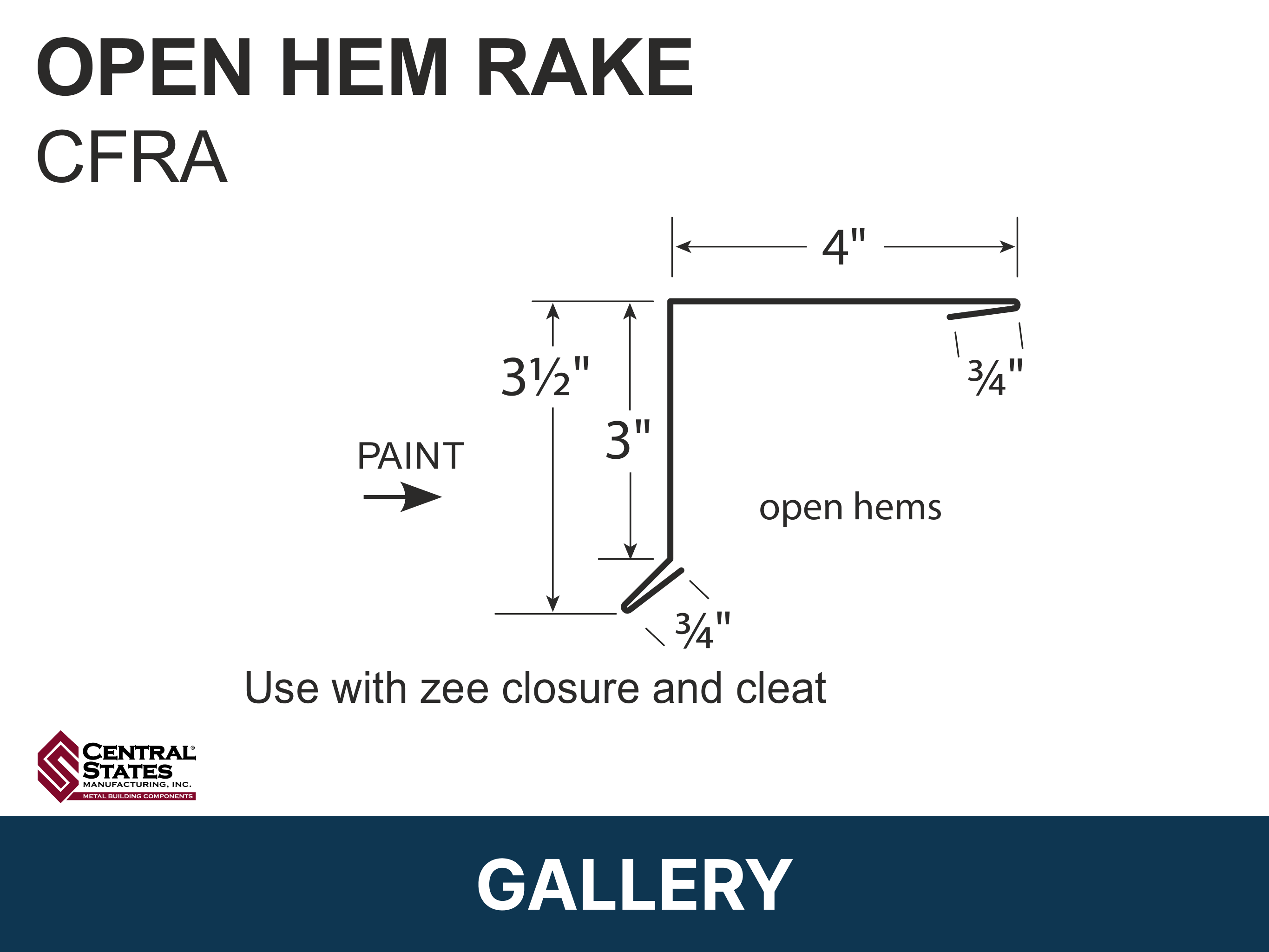 H-Loc™ Open Hem Rake
