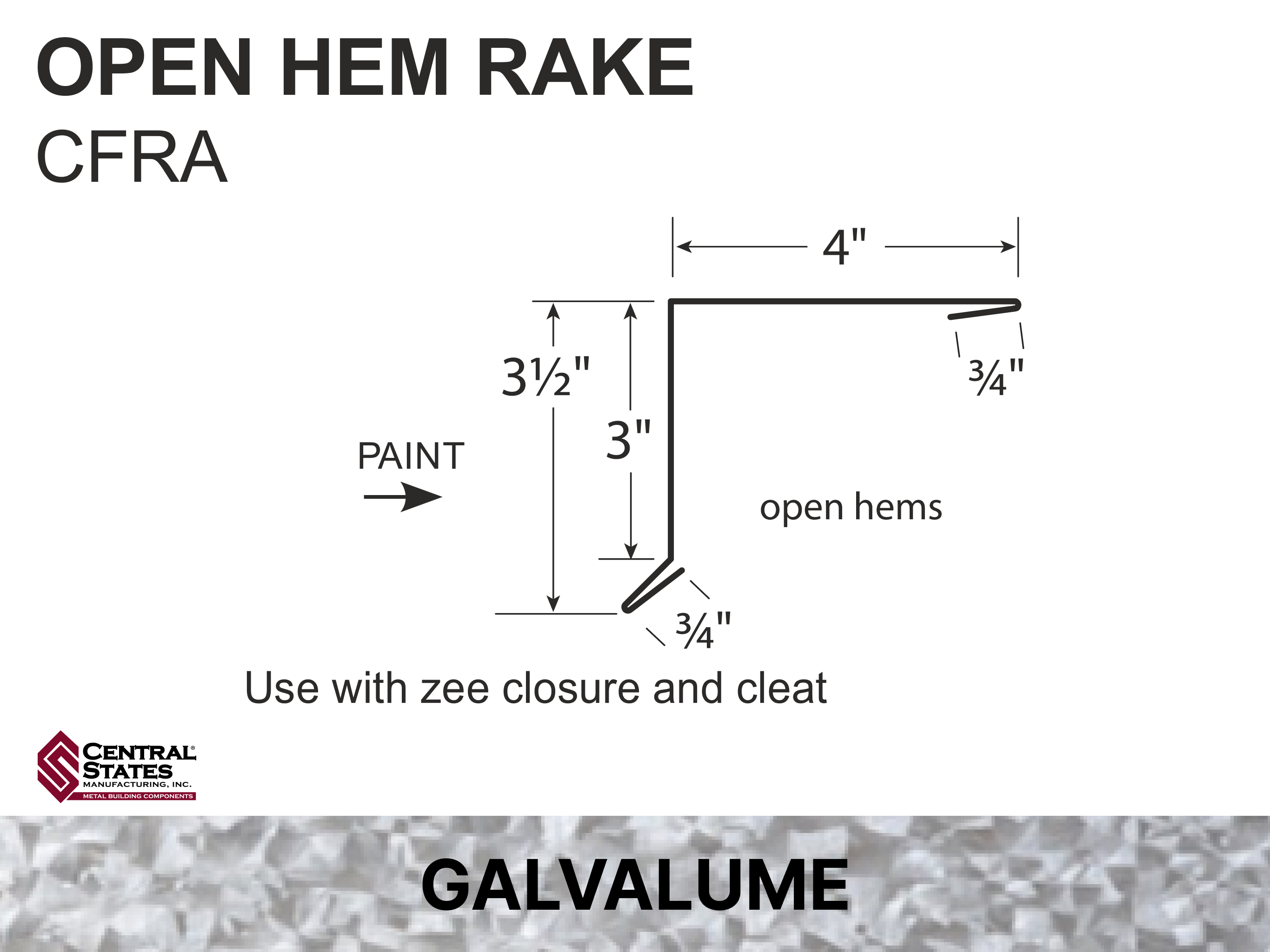 H-Loc™ Open Hem Rake